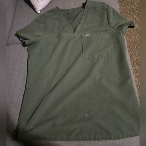 Figs Olive Green Scrub Set